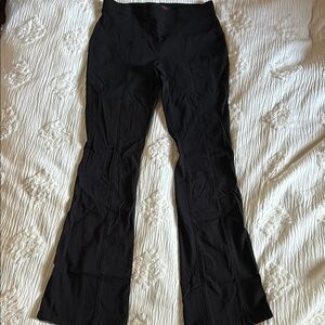 No Boundaries High Waisted Fitted Black Flared Pants, medium